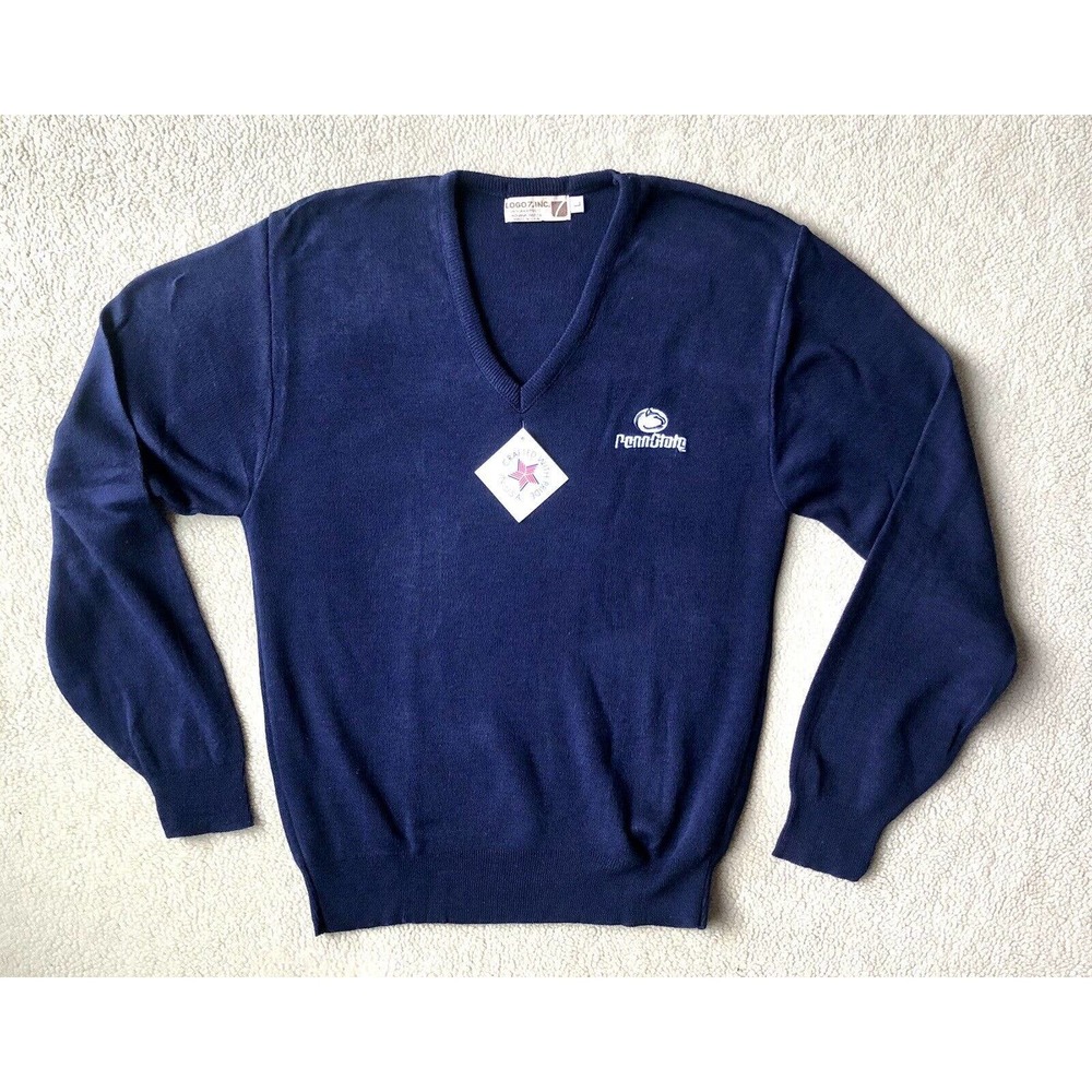 Vintage Penn State Nittany Lion Logo 7 Pullover College Sweater NWT Old Stock